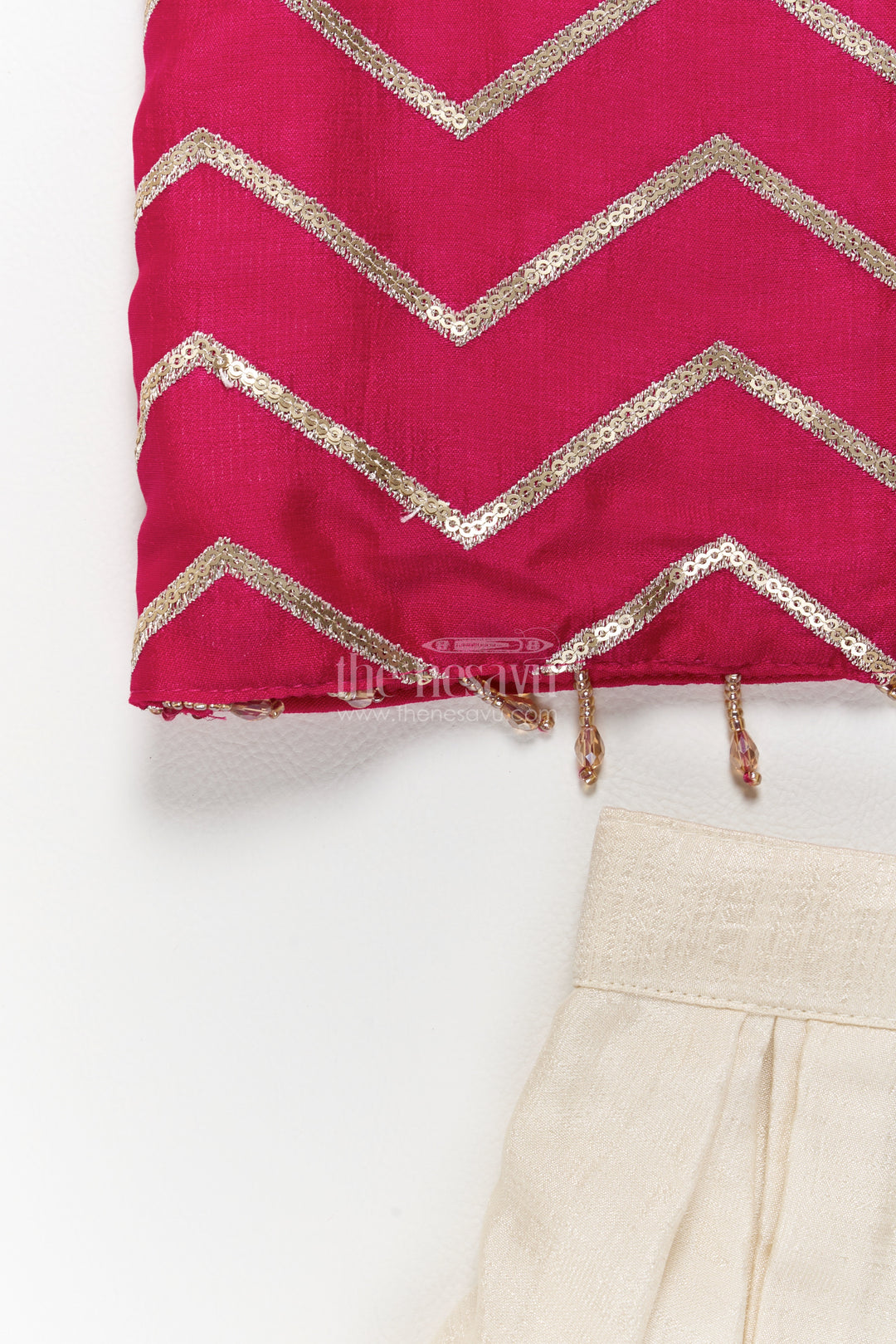 Girls Sharara Set in Pink for Ceremony Dressing