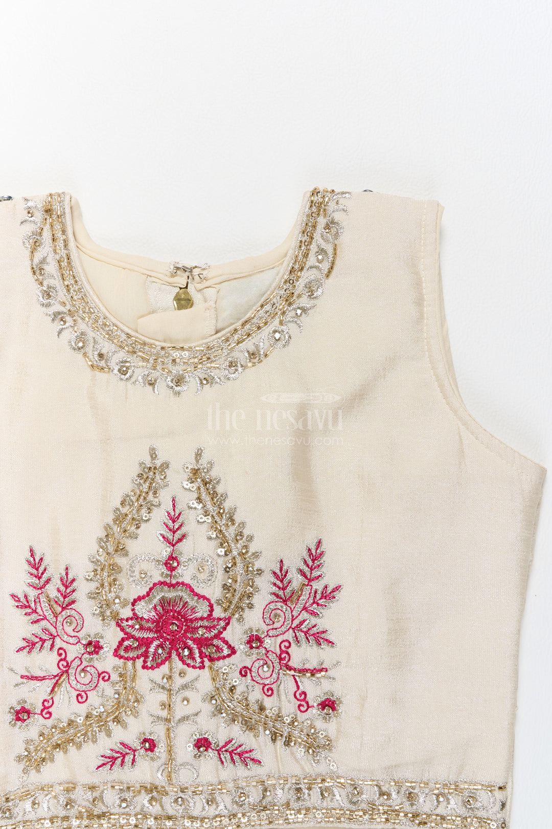 Girls Sharara Set in Pink for Ceremony Dressing