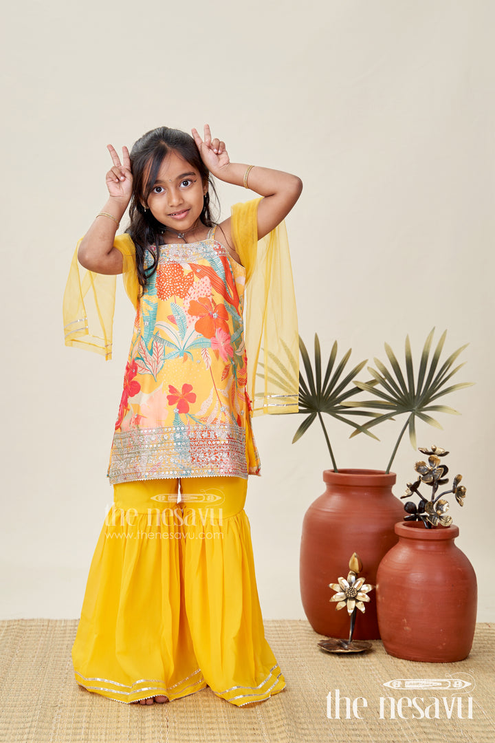 Designer Sharara Suit For Girls Traditional Occasion Set