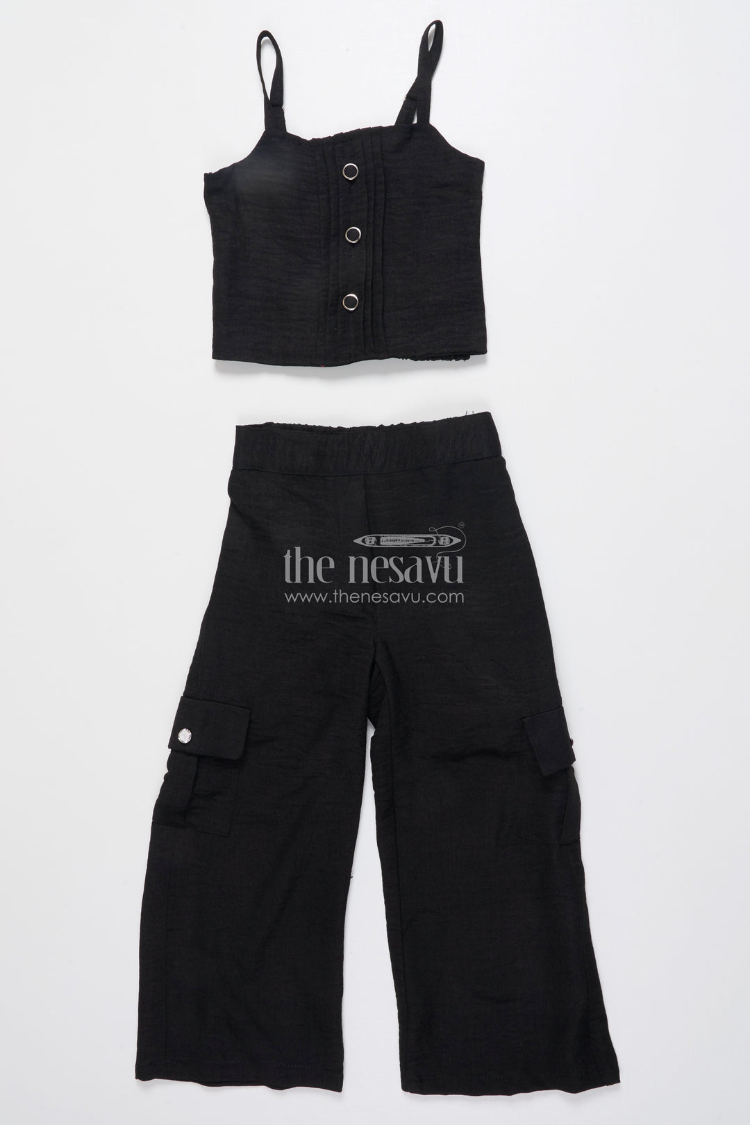 Girls Ethnic Co-Ord Set with Floral Embroidery Perfect for Modern Festive Looks