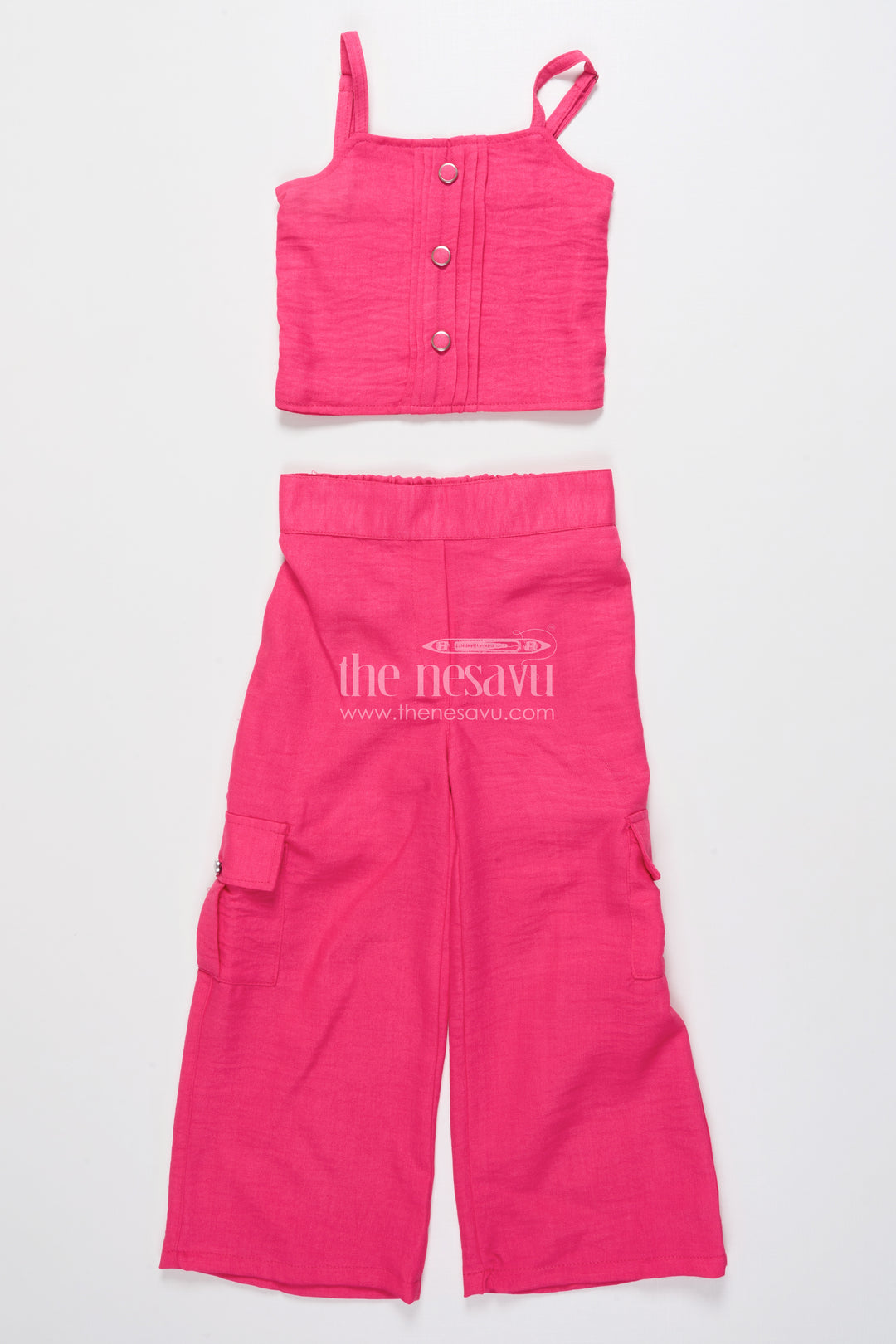 Girls Embroidered Co-Ord Set with Jacket for Ethnic Functions and Festive Parties