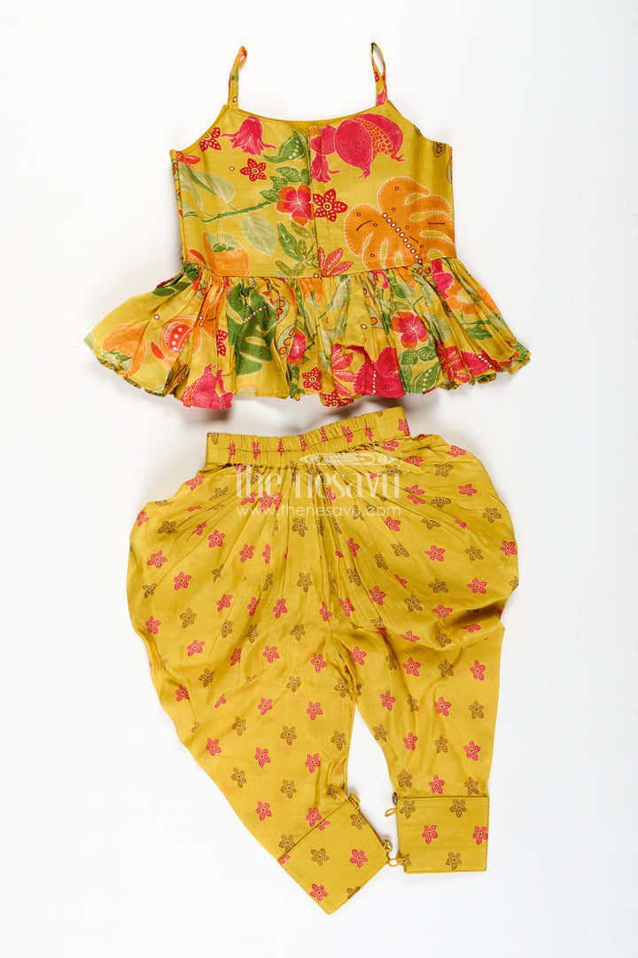 Girls Ethnic Suit With Dupatta Festive Kurti Set