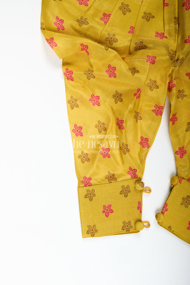 Girls Ethnic Suit With Dupatta Festive Kurti Set