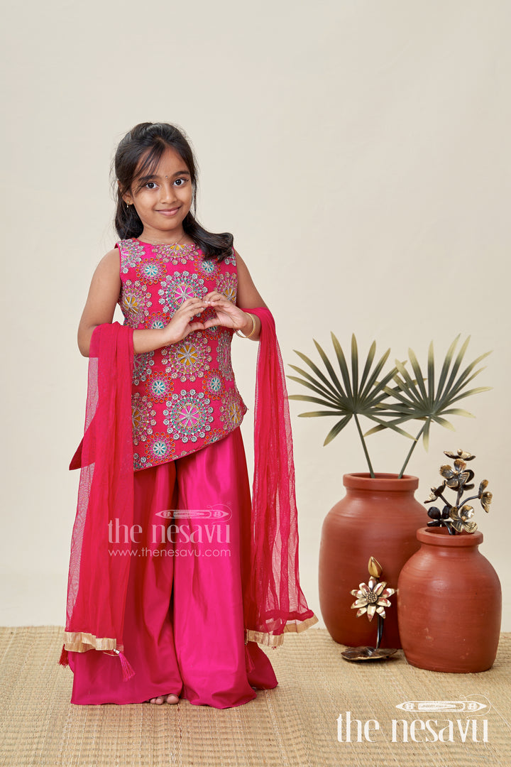 Palazzo Dress For Girls Festive Ethnic Party Outfit