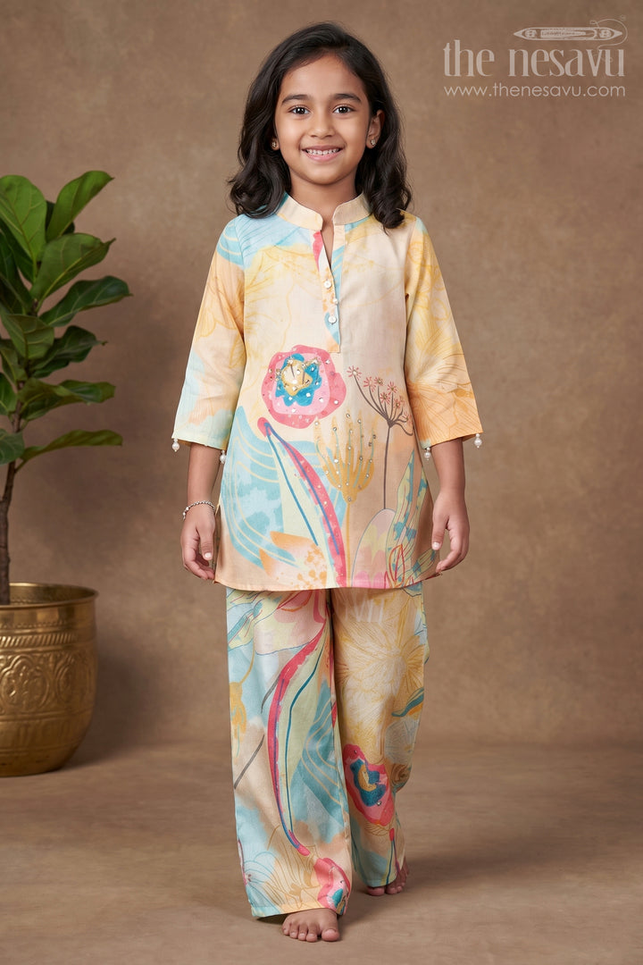 Girls Cotton Casual Set for Outings and Everyday Wear
