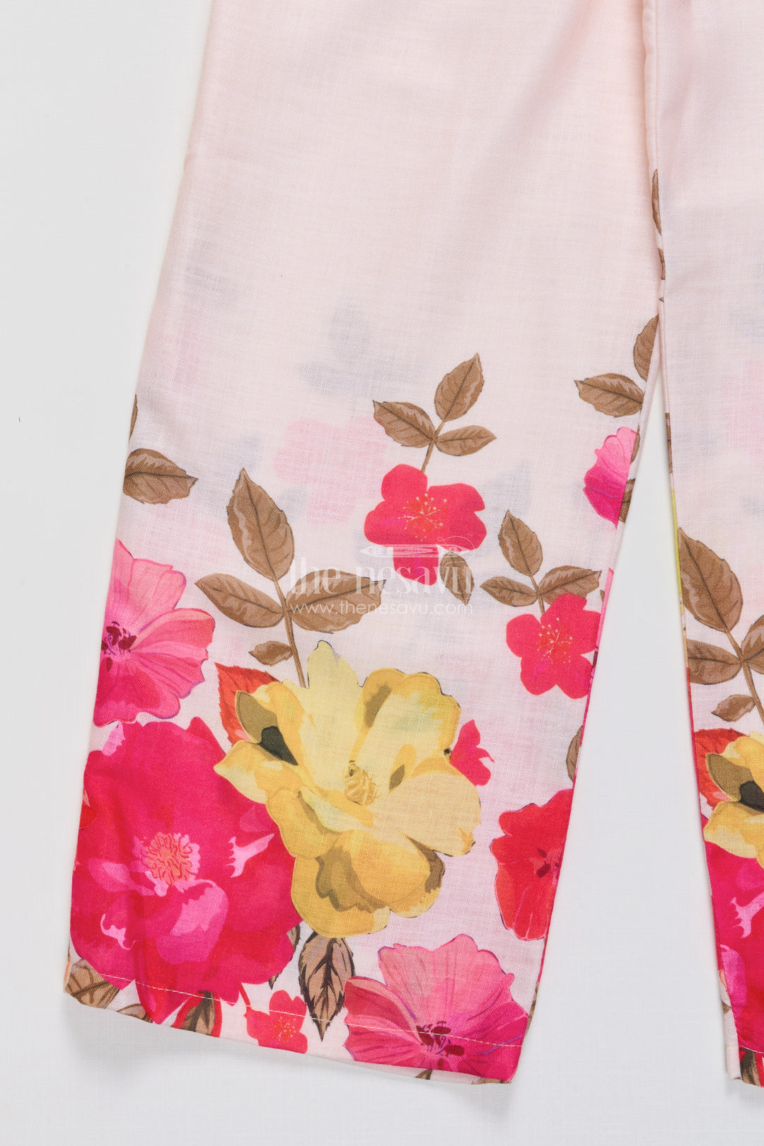 Girls Co-Ord Set with Floral Digital Print A Comfy Festive Pick for All Occasions