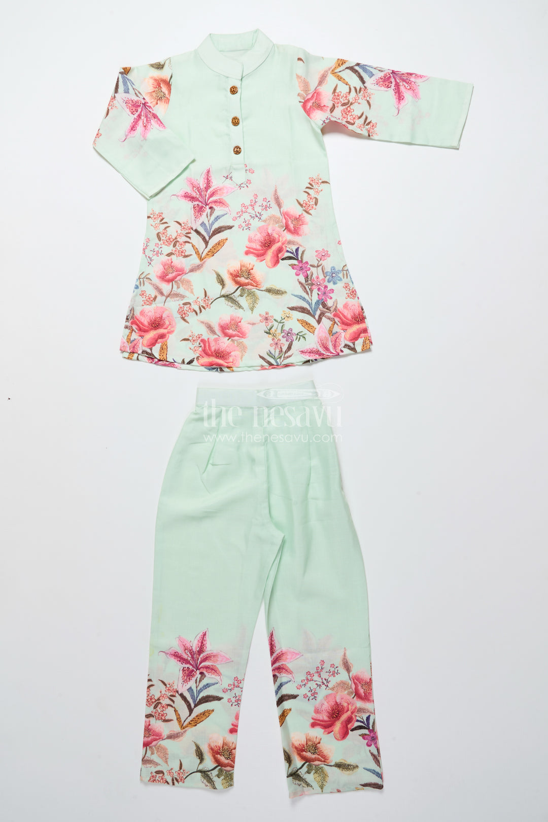 272.Cotton Sharara Set for Girls with Floral Digital Print