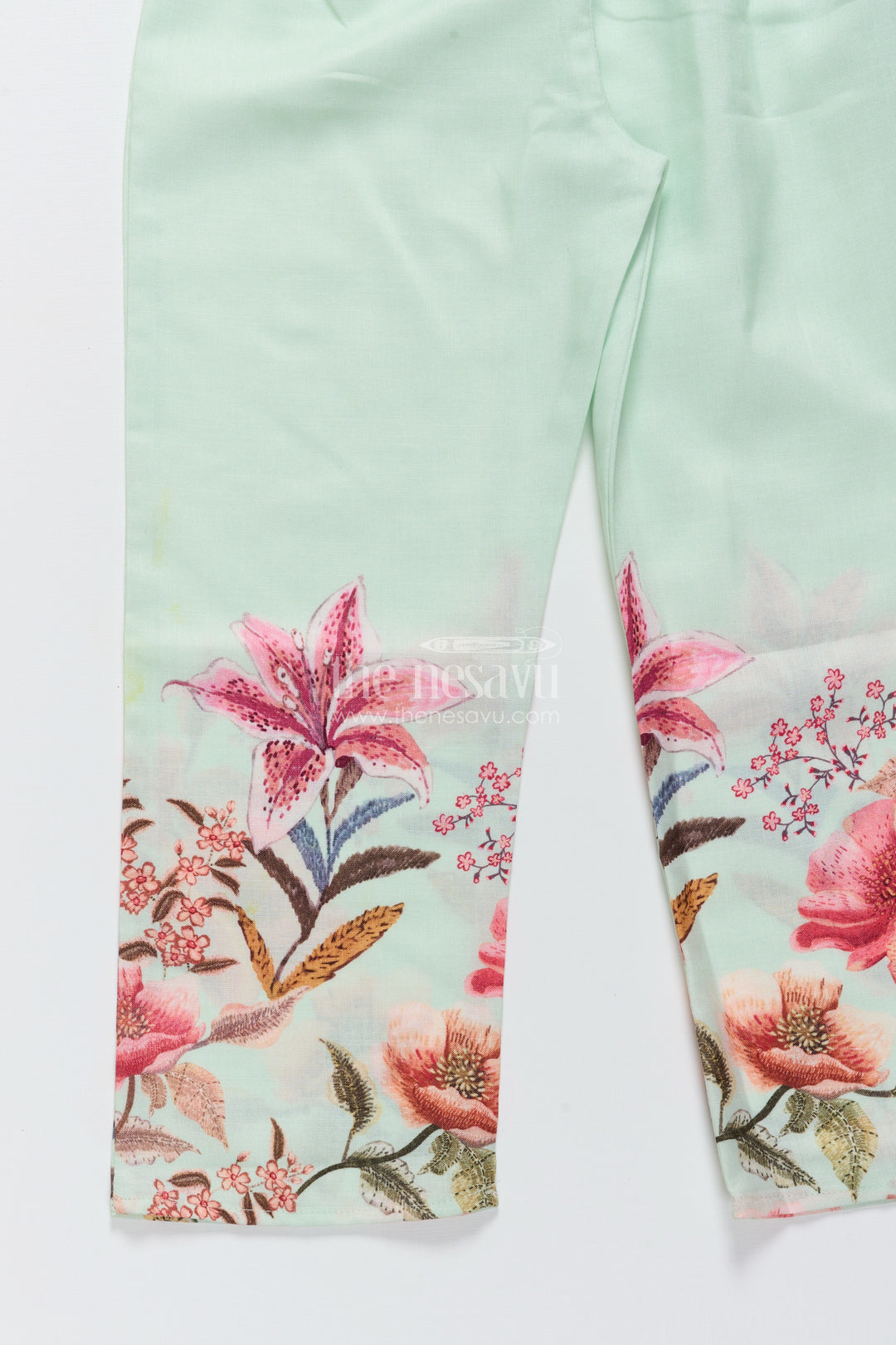 272.Cotton Sharara Set for Girls with Floral Digital Print