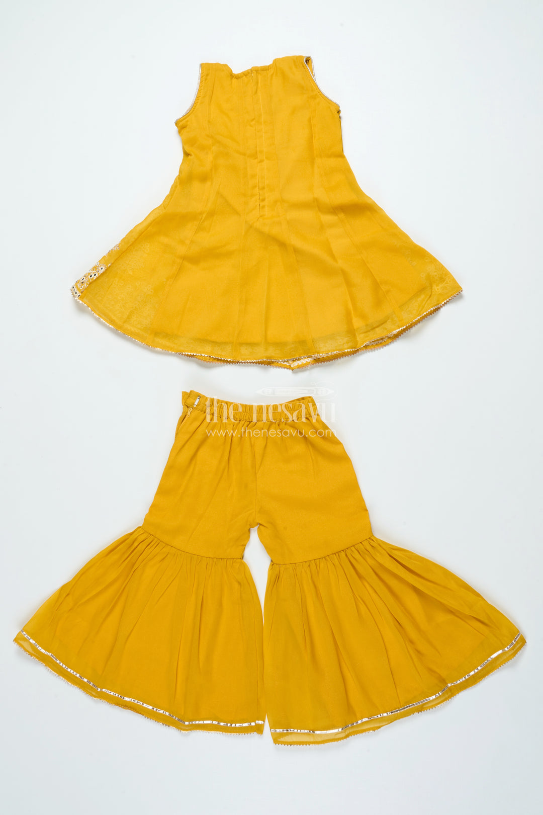Embroidered Girls Sharara Set with Dupatta Perfect for Wedding and Festive Celebrations