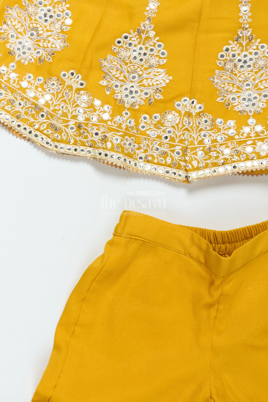 Embroidered Girls Sharara Set with Dupatta Perfect for Wedding and Festive Celebrations