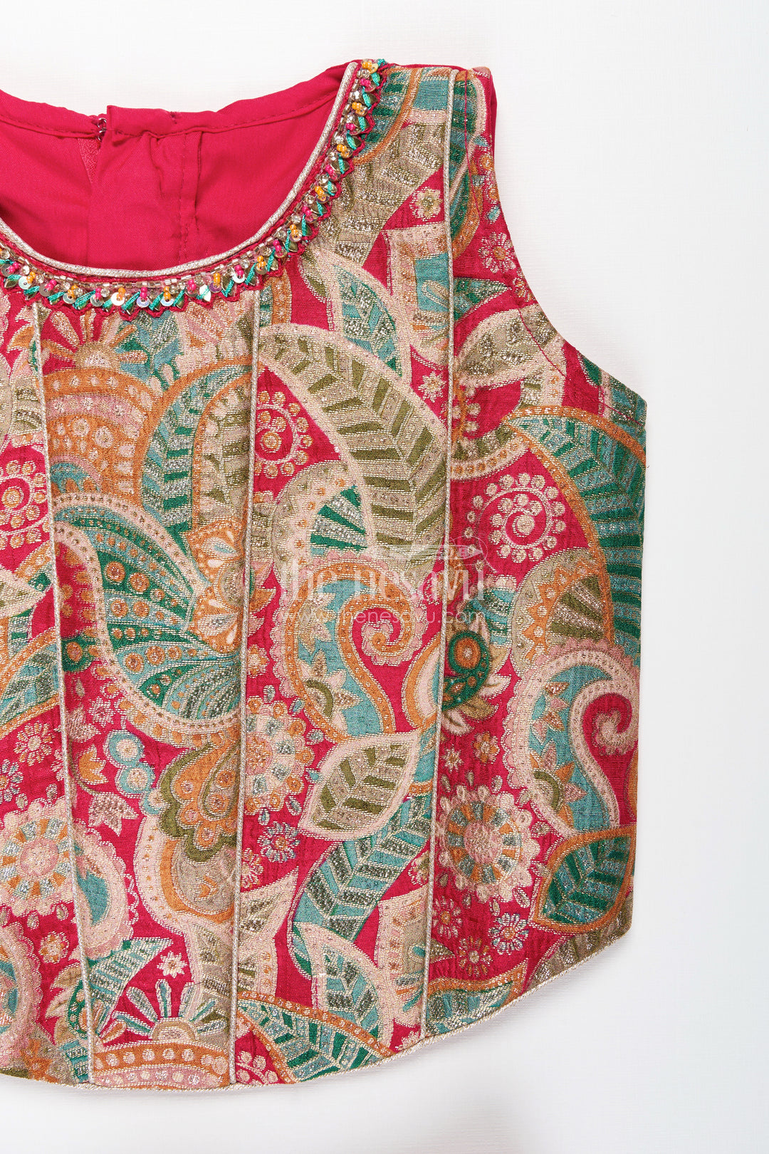 Girls sharara set with embroidered yoke for festive and ethnic functions