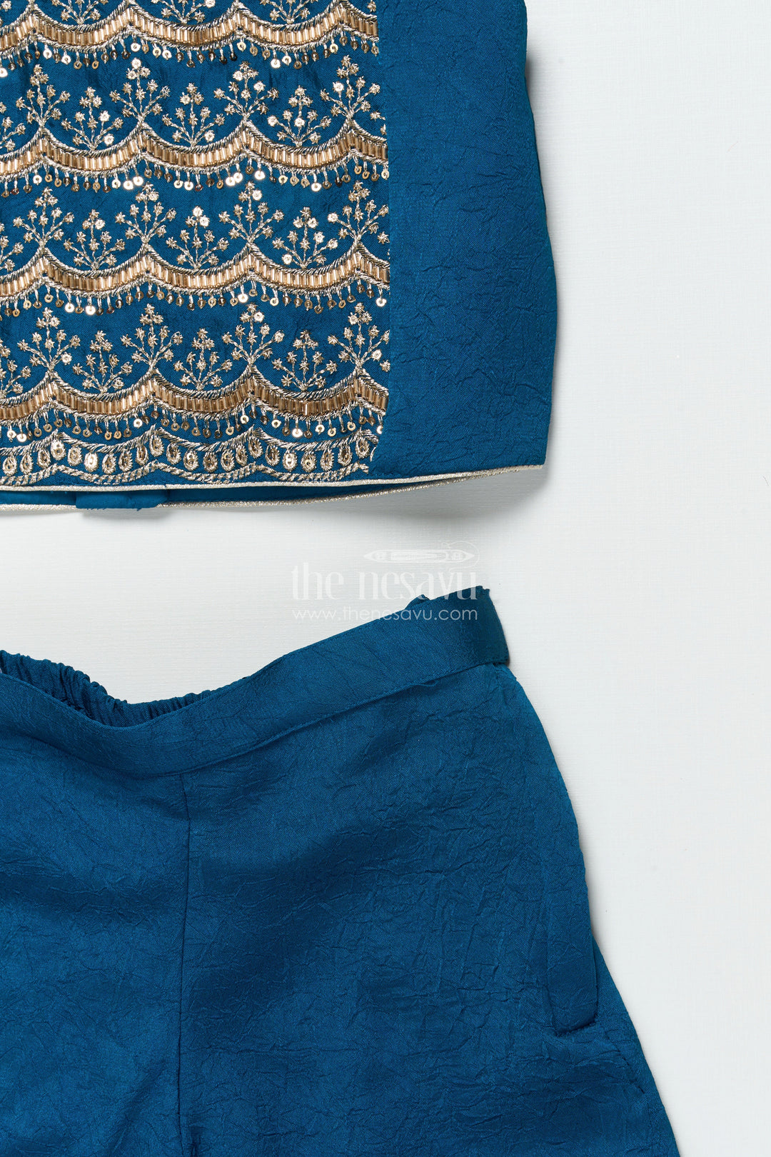 Girls Sharara and Shrug Set with Embroidery for Festive Family Functions