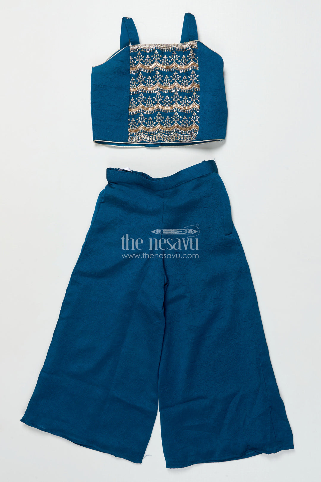 Girls Sharara and Shrug Set with Embroidery for Festive Family Functions