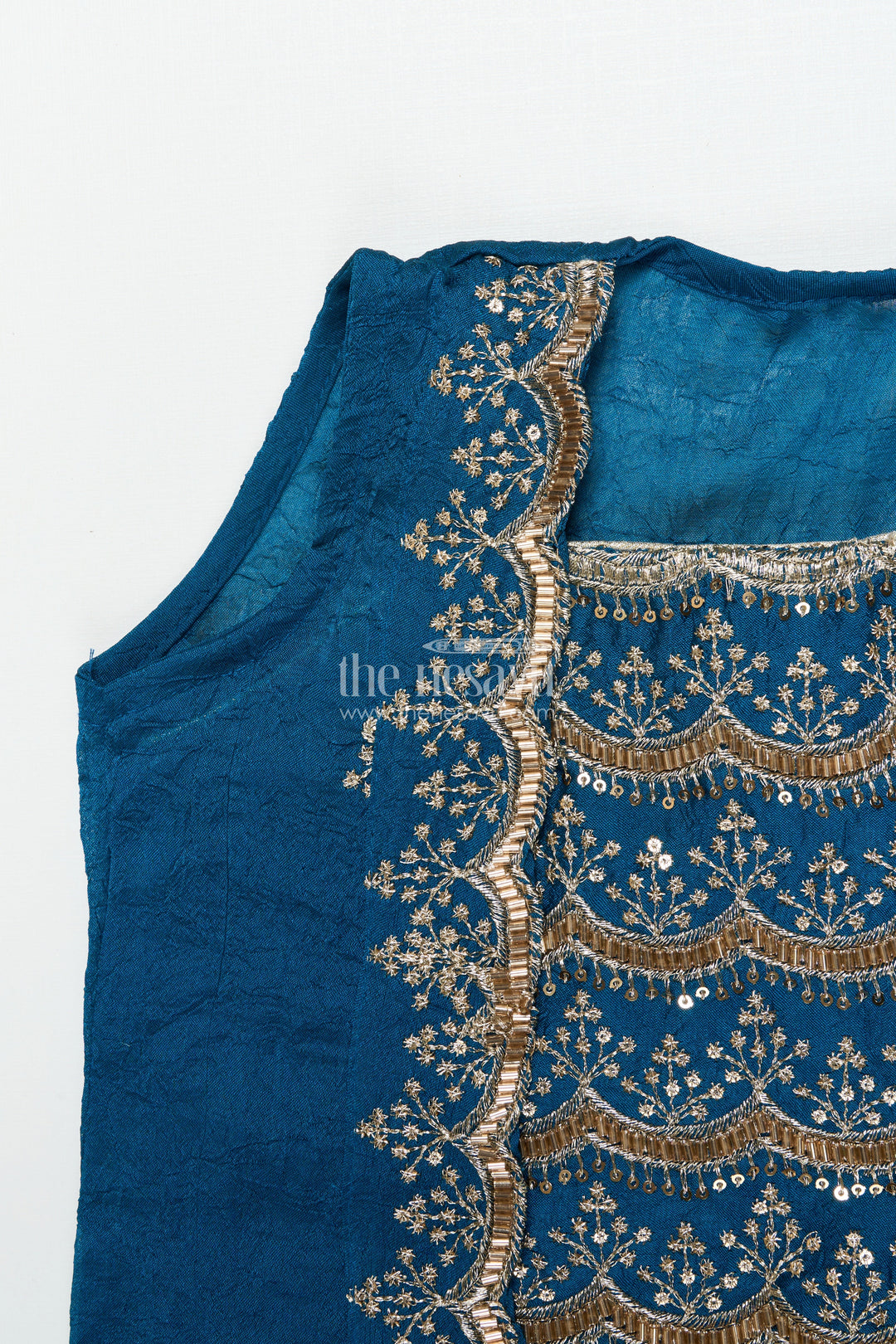 Girls Sharara and Shrug Set with Embroidery for Festive Family Functions