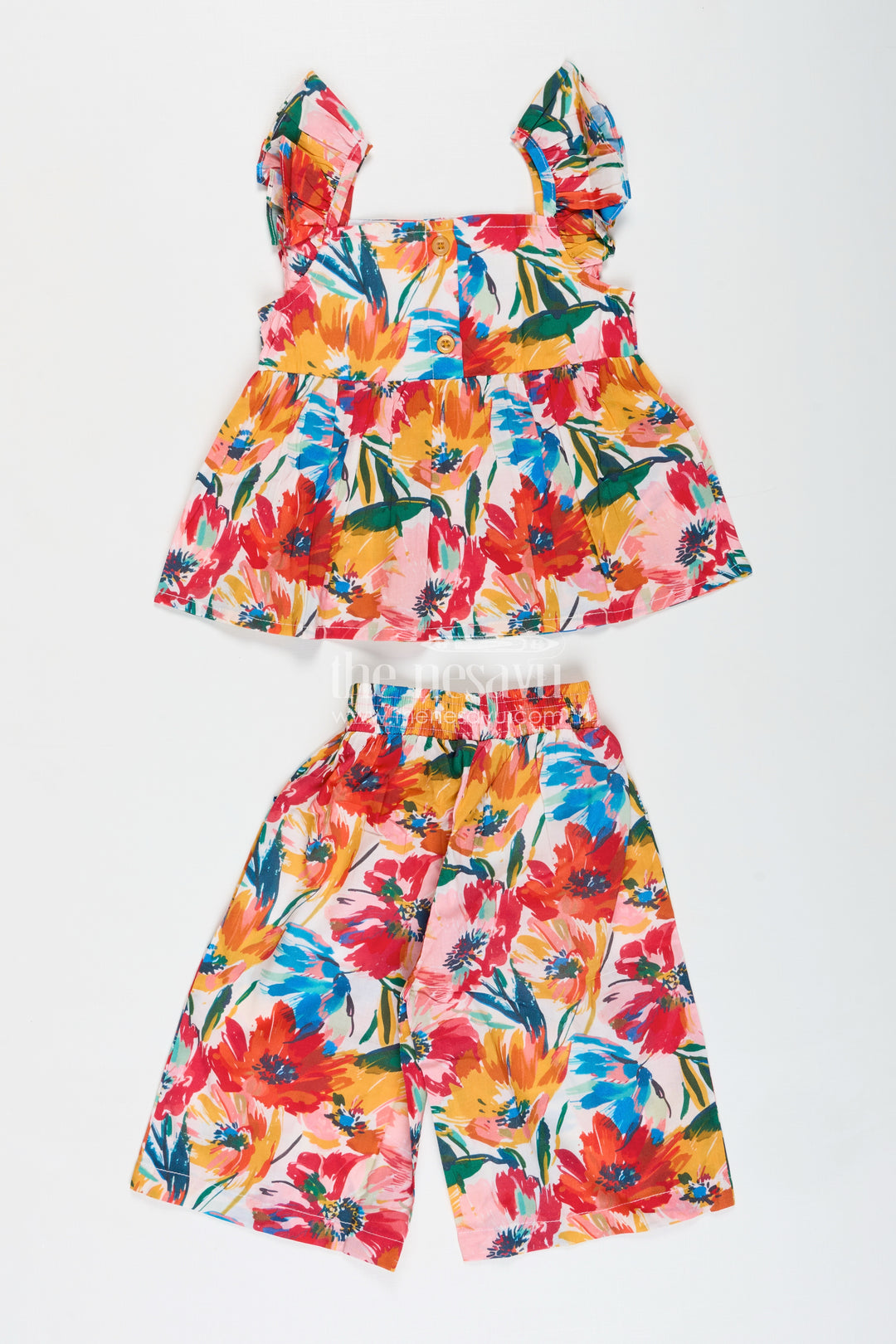 Printed Palazzo Set For Baby Girls Casual Occasions