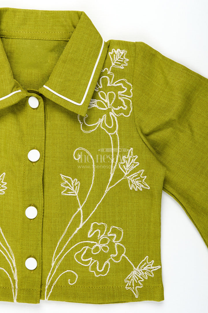 Girls cotton embroidery plazo set for ethnic day and festivals