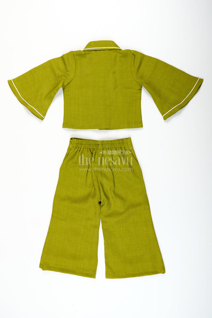 Girls cotton embroidery plazo set for ethnic day and festivals