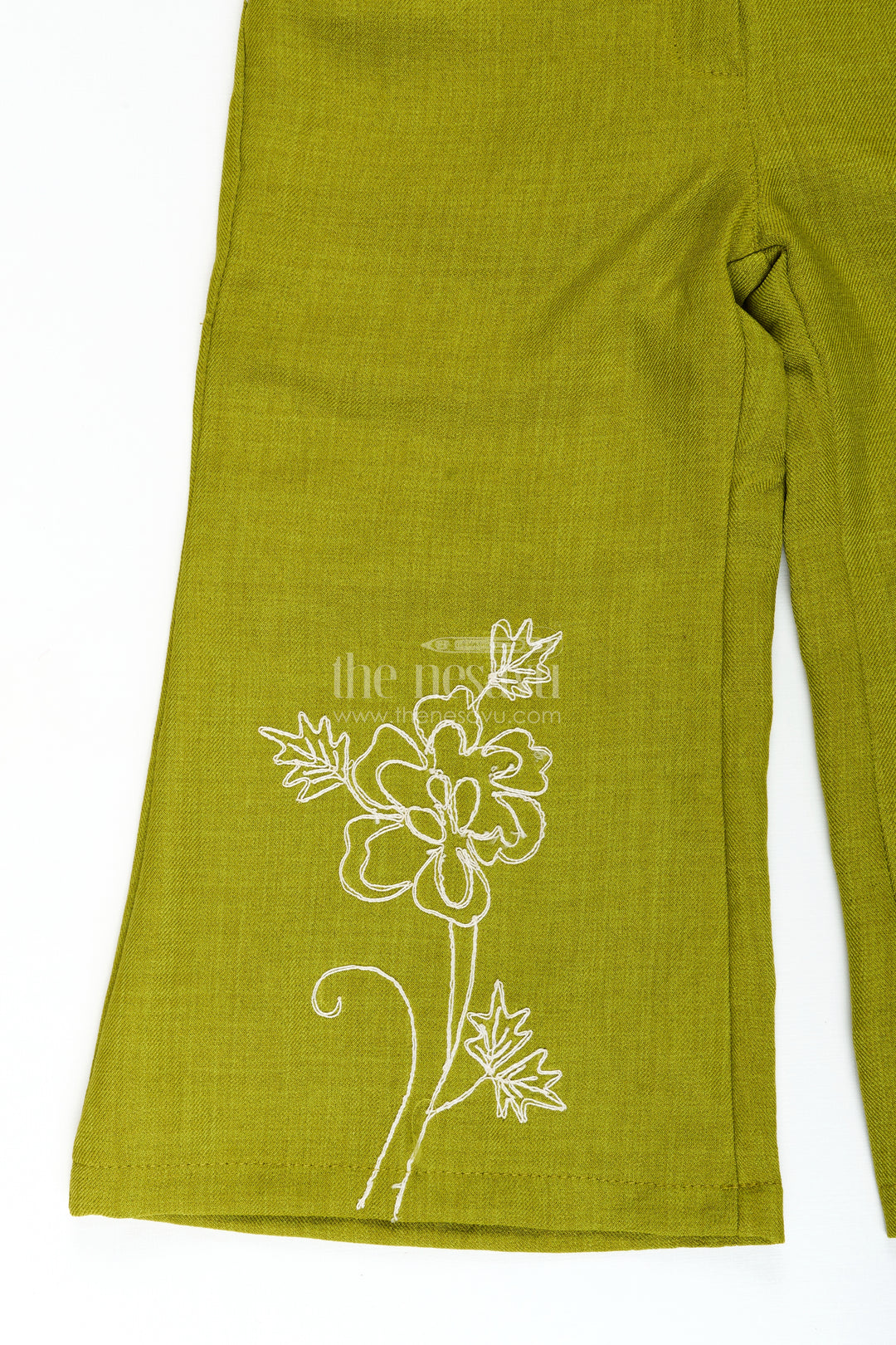 Girls cotton embroidery plazo set for ethnic day and festivals