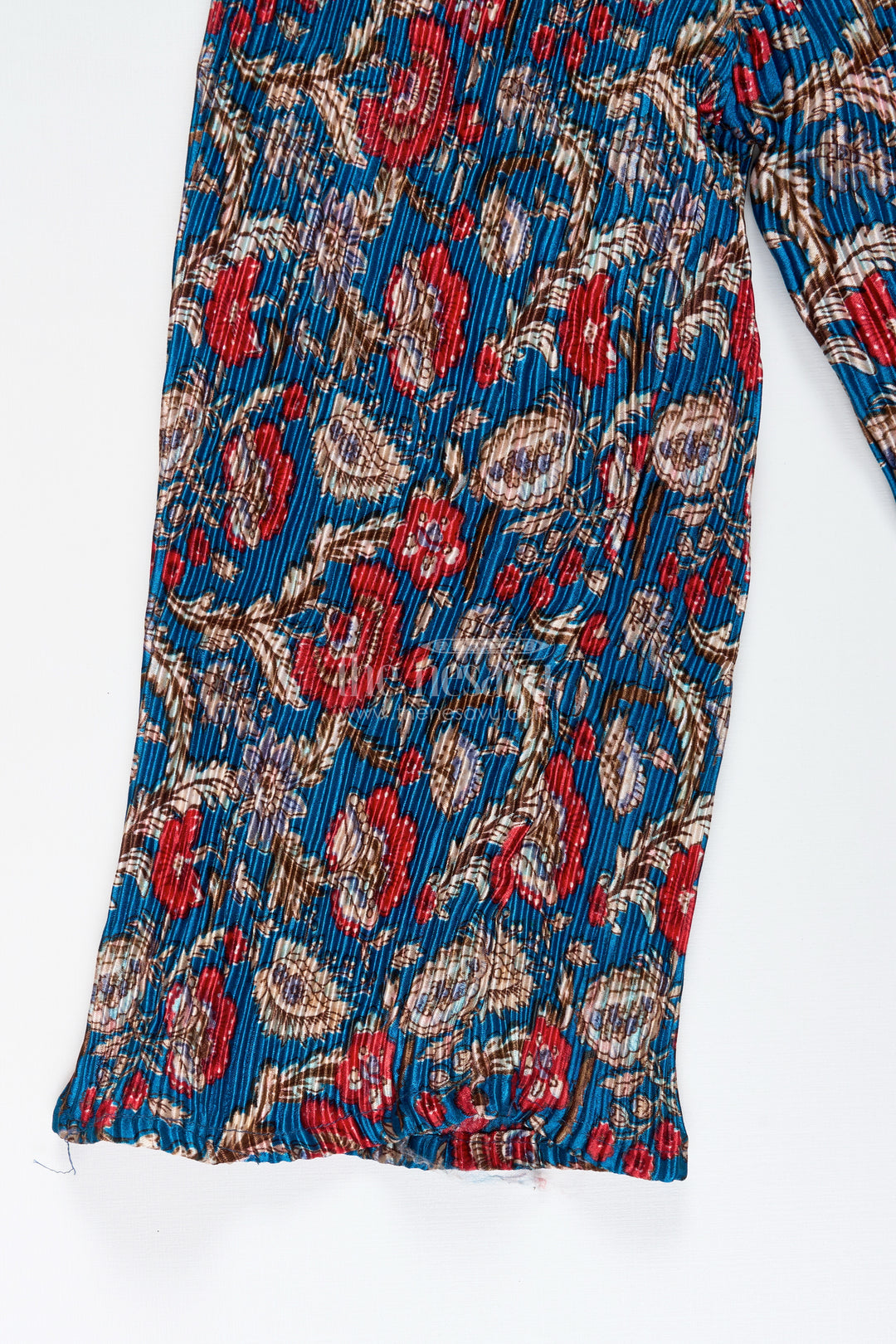 Girls Pleated Sharara Set In Blue Chinon For Festive Family Functions