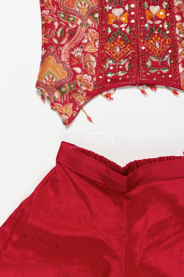 Girls Designer Sharara Set for Weddings and Grand Festive Occasions