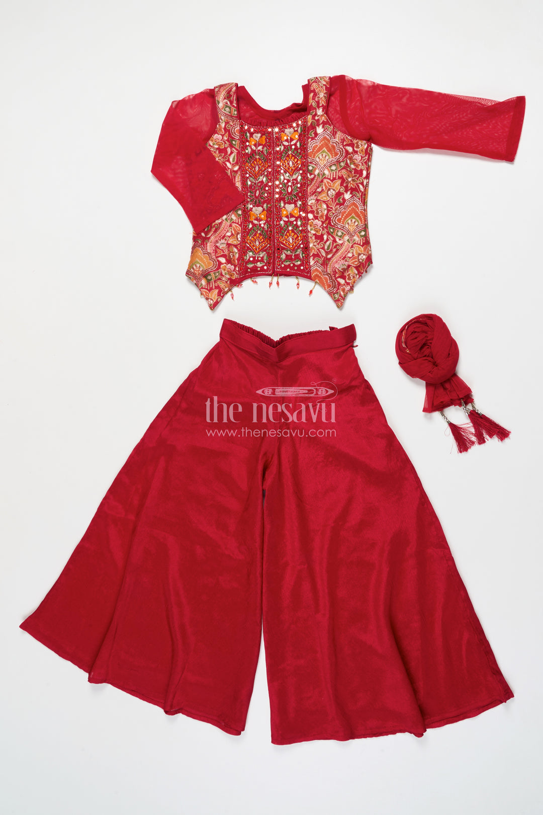 Girls Designer Sharara Set for Weddings and Grand Festive Occasions