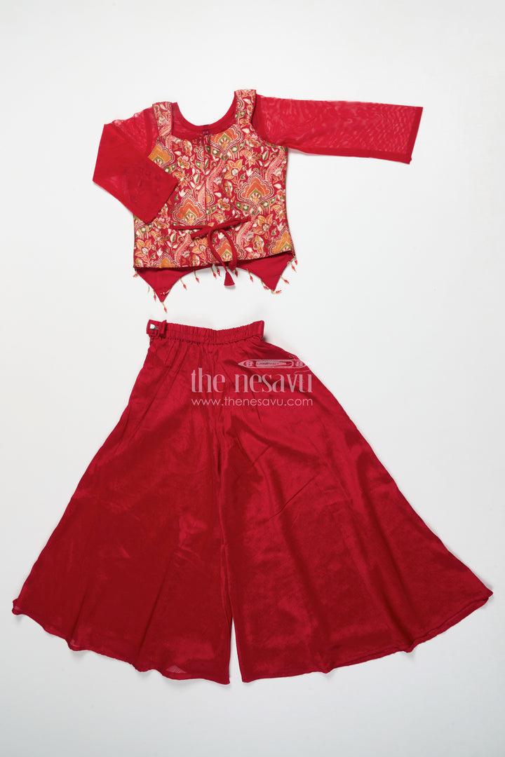 Girls Designer Sharara Set for Weddings and Grand Festive Occasions