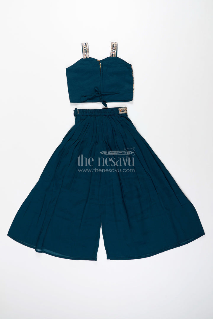 All-over embroidered ethnic co-ord set – traditional charm for girls
