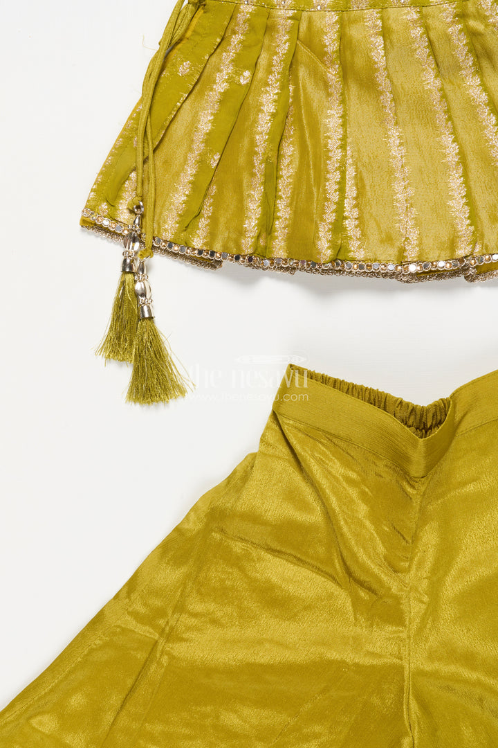 Girls Festive Sharara Set with Designer Embroidery for Traditional Occasions