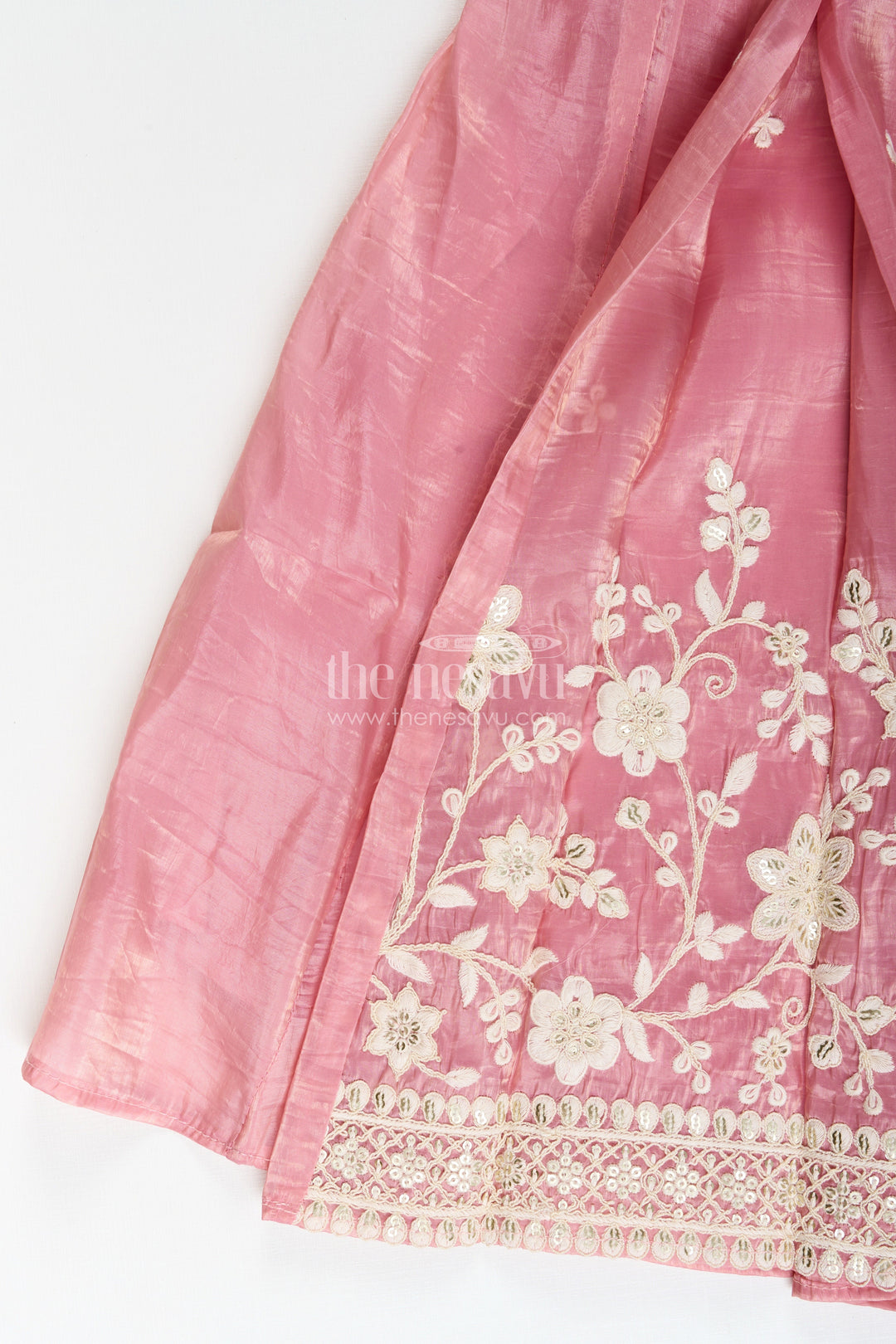 Girls purple sharara set with embroidered yoke for festive occasions