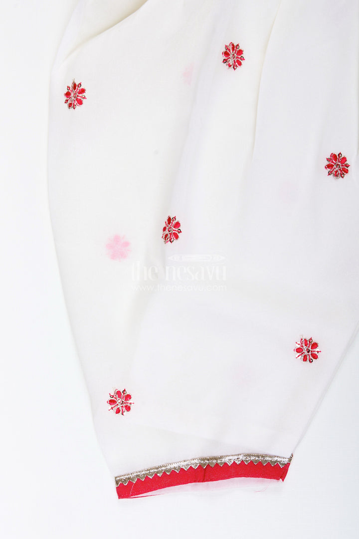 Embroidered kurti with dhoti pant set – ethnic charm for baby girls