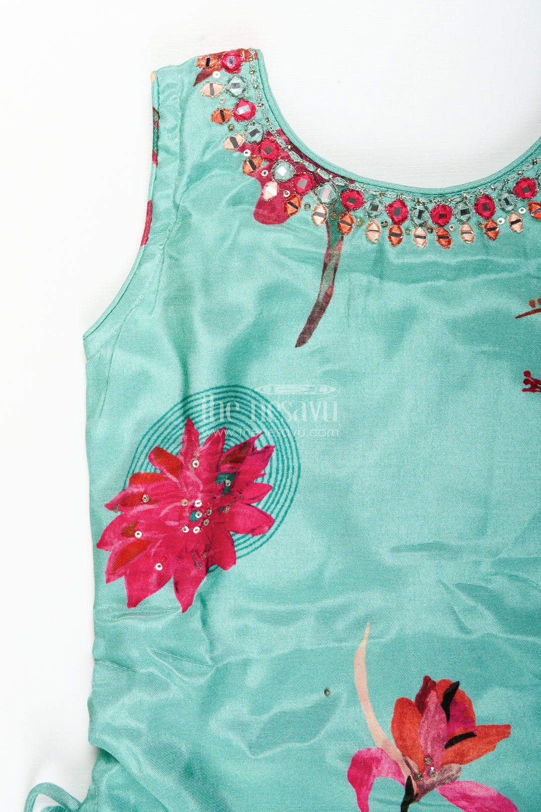 Printed muslin plazo set for girls – ideal for casual festive wear