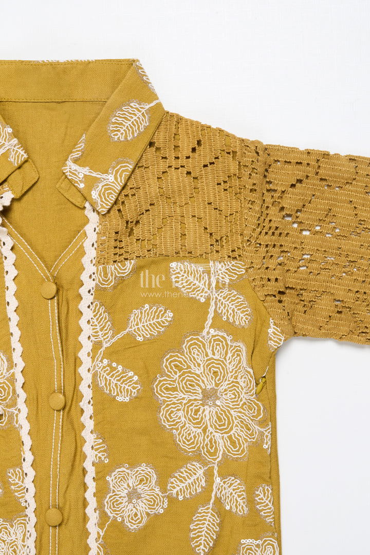 Girls Sharara Set with Attached Coat for Festive Occasions and Weddings