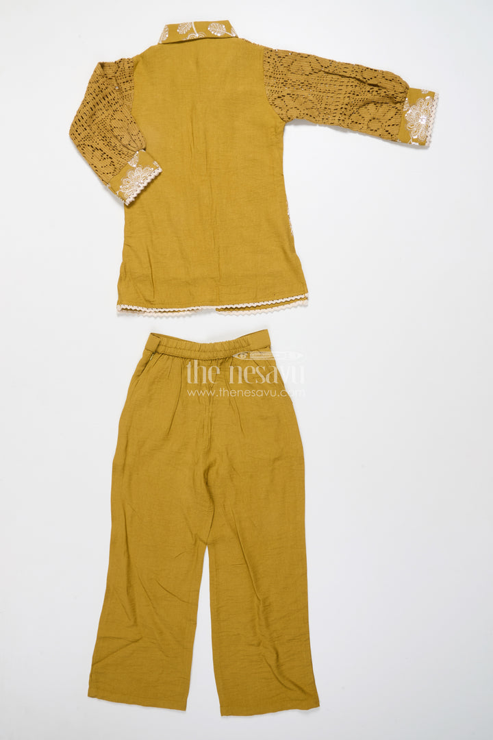 Girls Sharara Set with Attached Coat for Festive Occasions and Weddings
