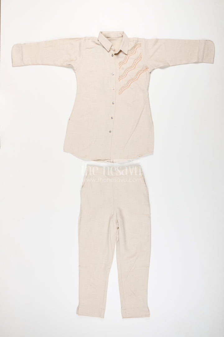 Girls embroidered plazzo set for family gatherings and school ethnic days