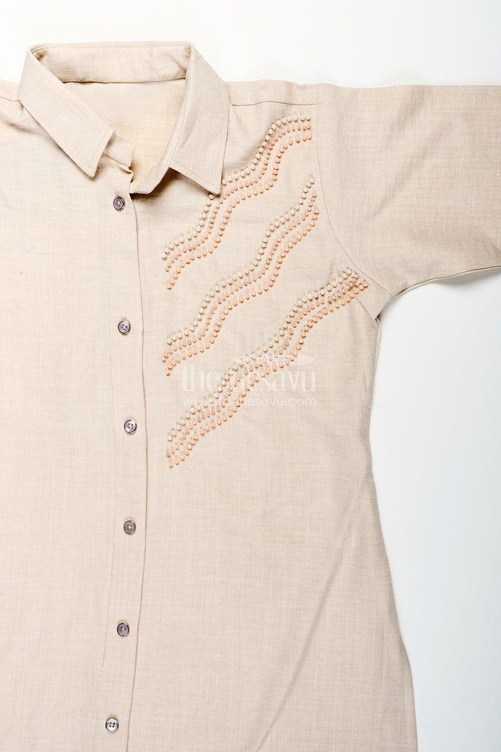 Girls embroidered plazzo set for family gatherings and school ethnic days