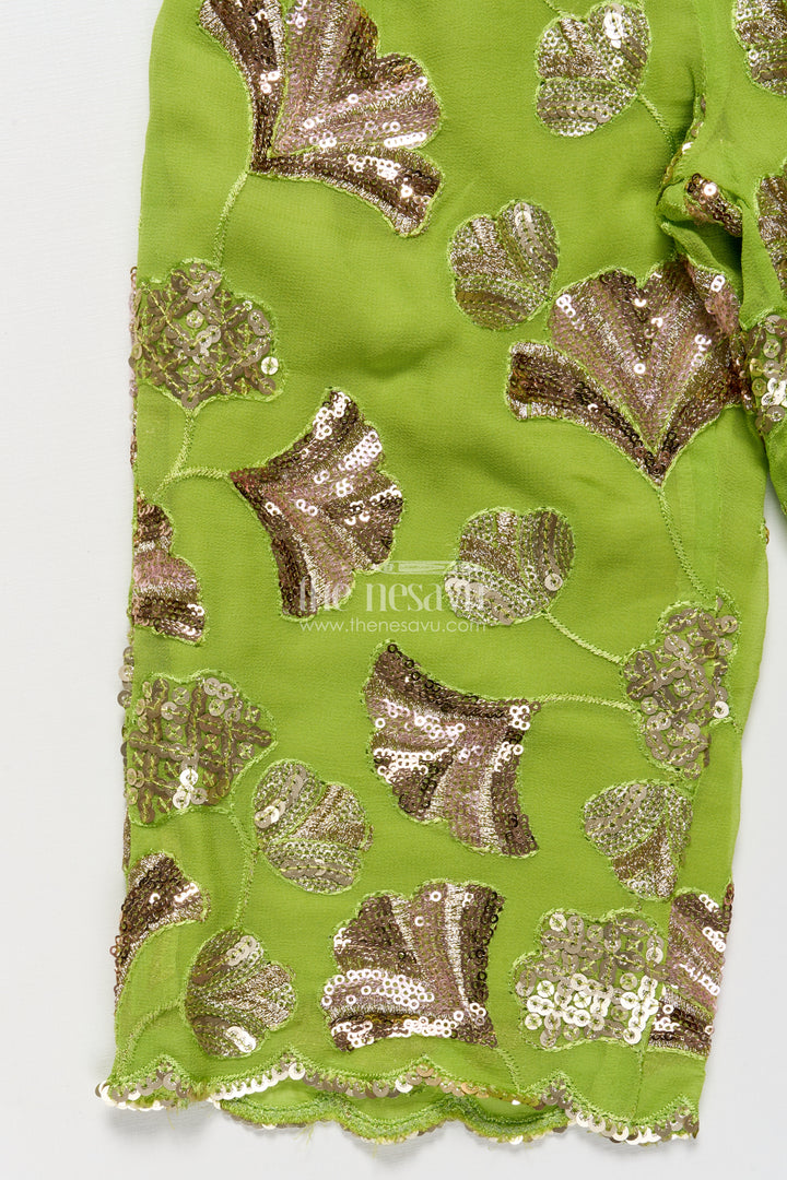Embroidered sharara set for girls festive and cultural wear