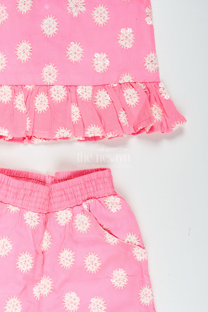 Cotton plazo set for girls with chikankari embroidery for casual festive wear