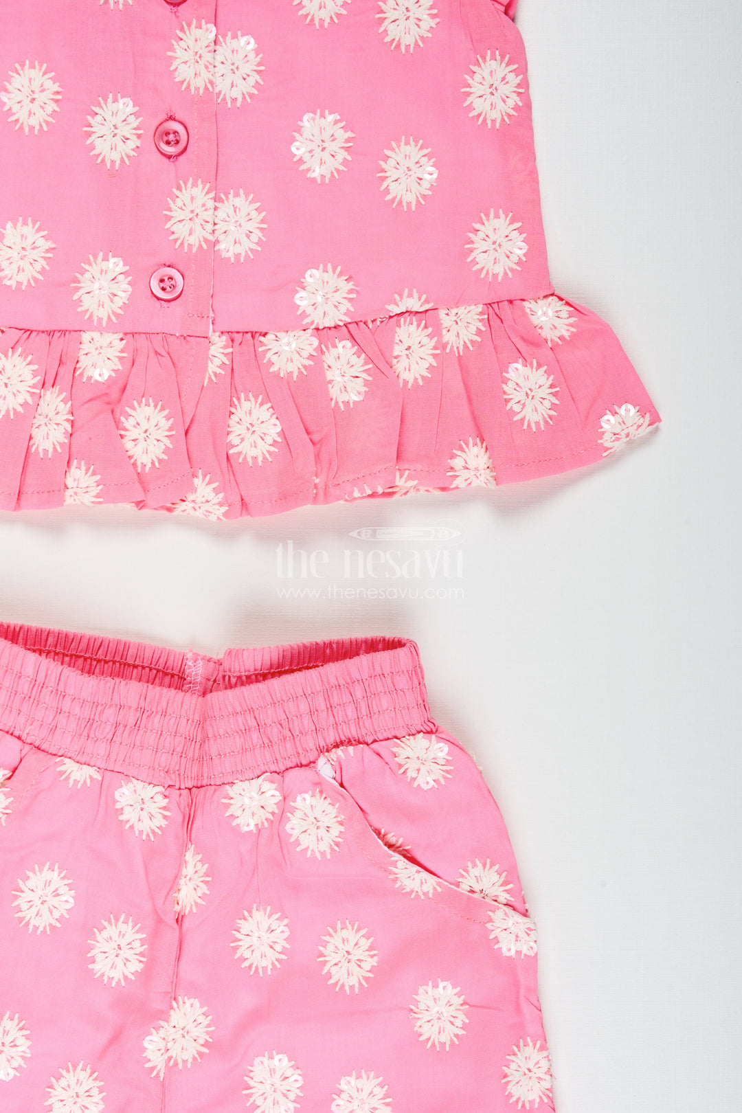 Cotton plazo set for girls with chikankari embroidery for casual festive wear