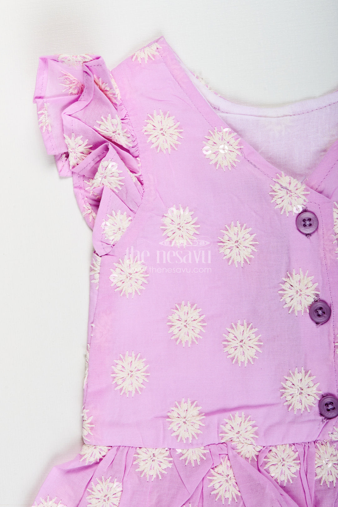 Girls chikankari plazo set for festive events and ethnic day at school