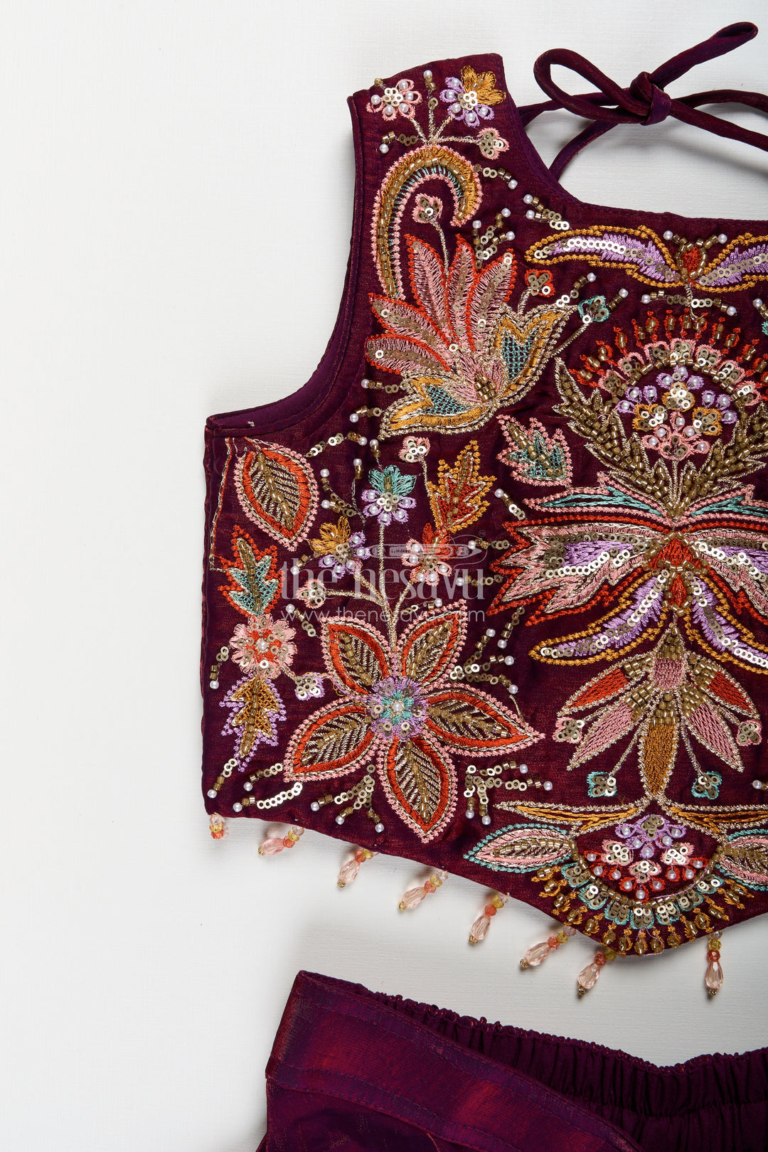 Girls sharara set with embroidered kurti for weddings and parties