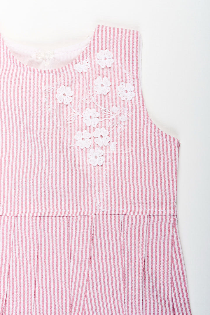 Girls plazo set with peplum top and floral applique