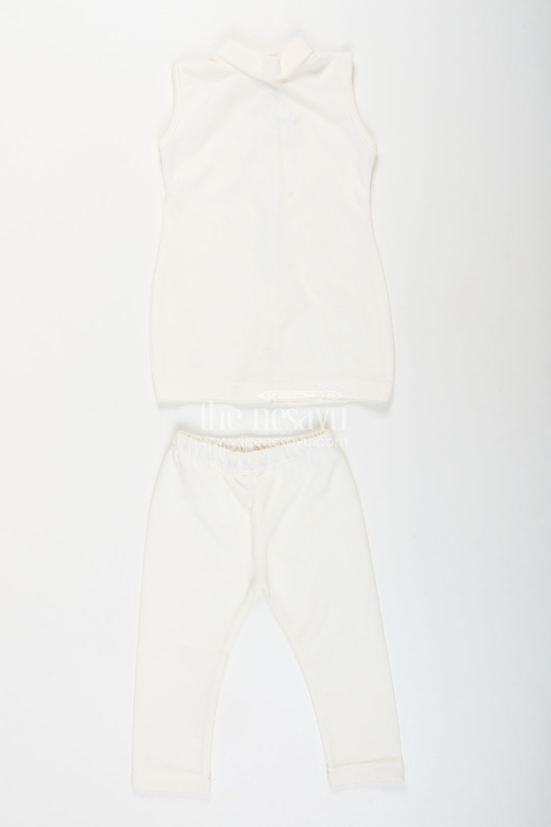 Baby girl embroidered top and legging set for festive occasions