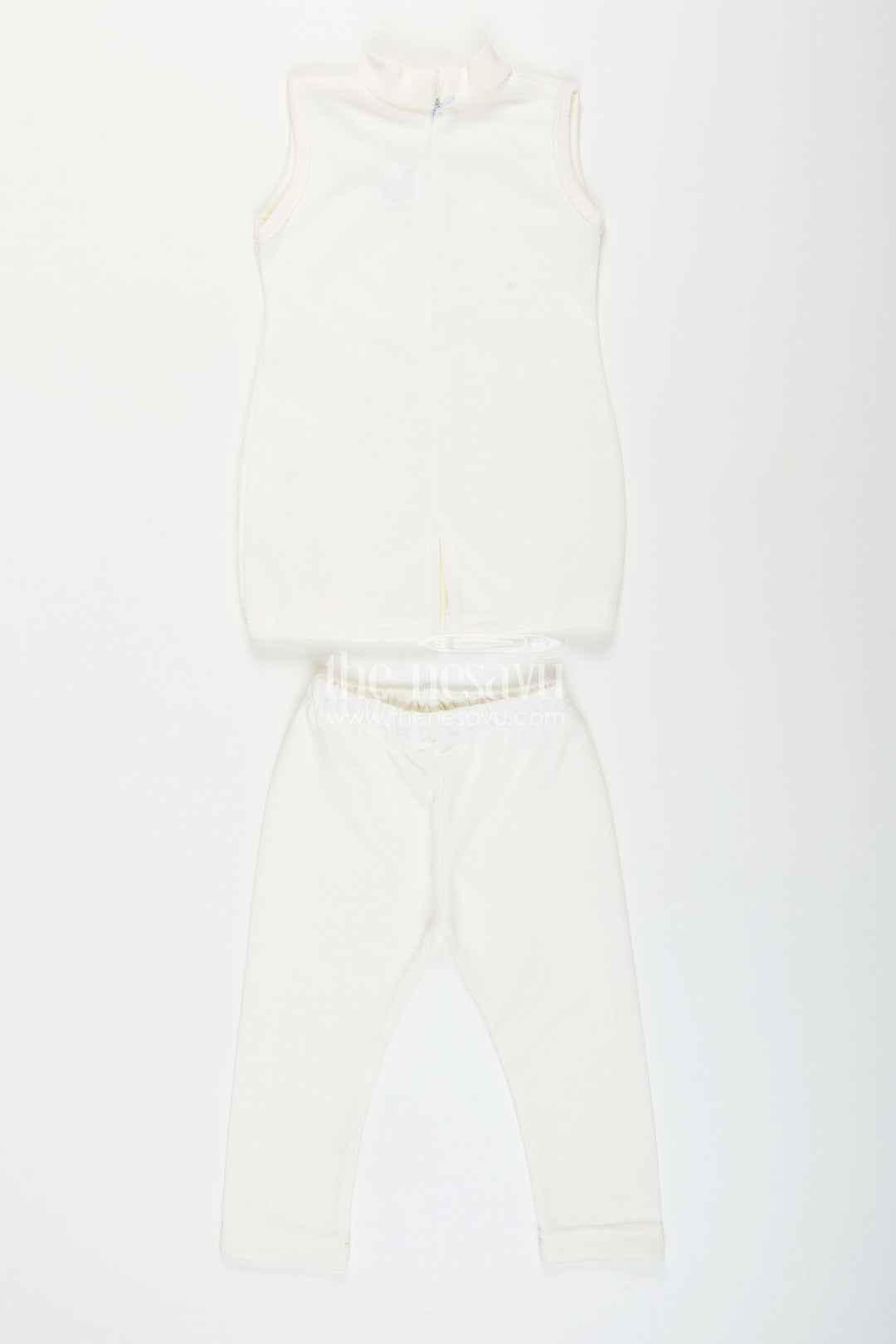 Baby girl embroidered top and legging set for festive occasions