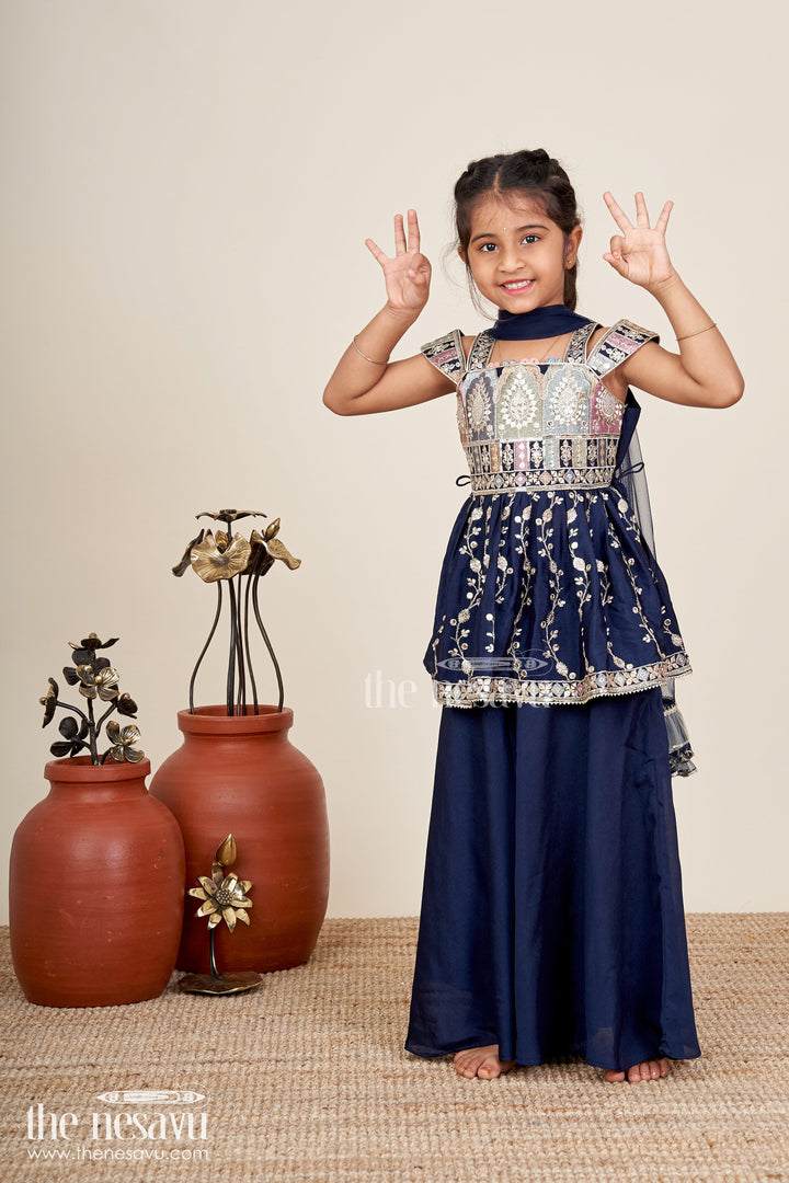 Party wear sharara set for toddler girls for evening celebrations and birthdays