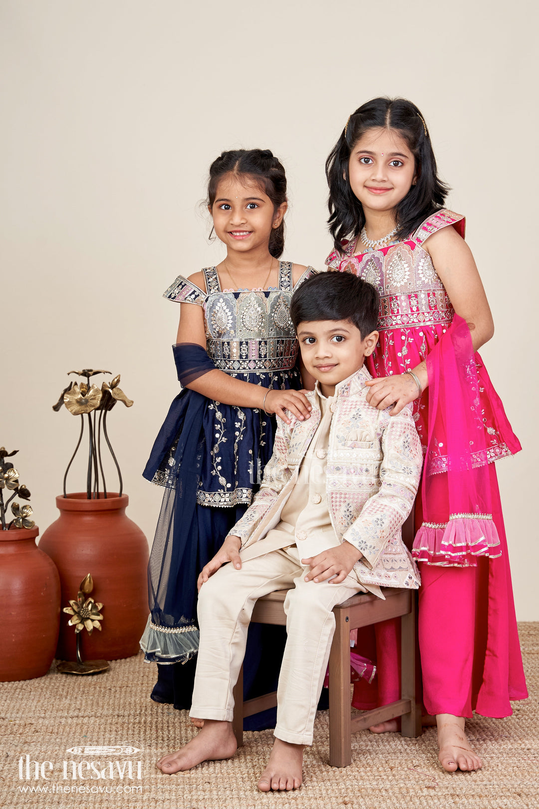 Party wear sharara set for toddler girls for evening celebrations and birthdays