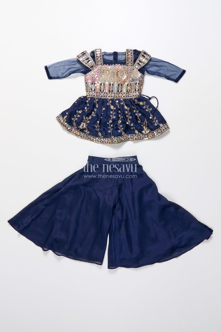Party wear sharara set for toddler girls for evening celebrations and birthdays
