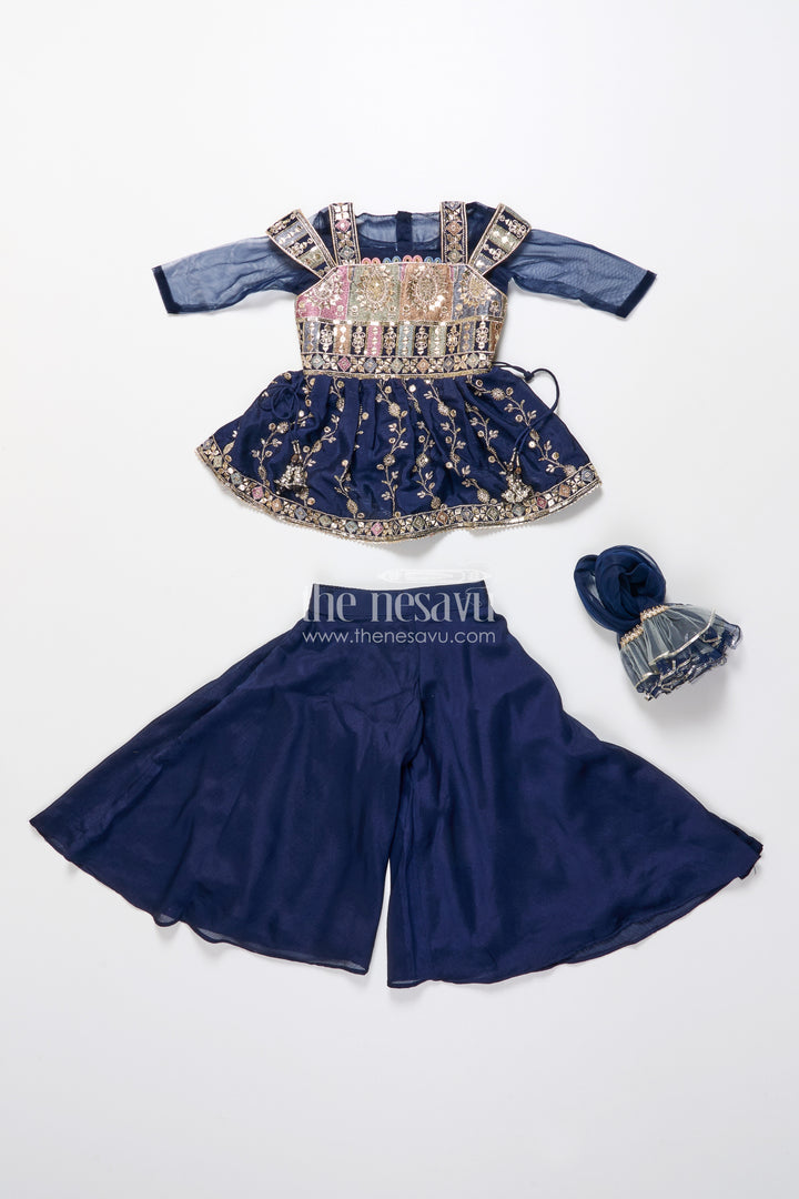 Party wear sharara set for toddler girls for evening celebrations and birthdays