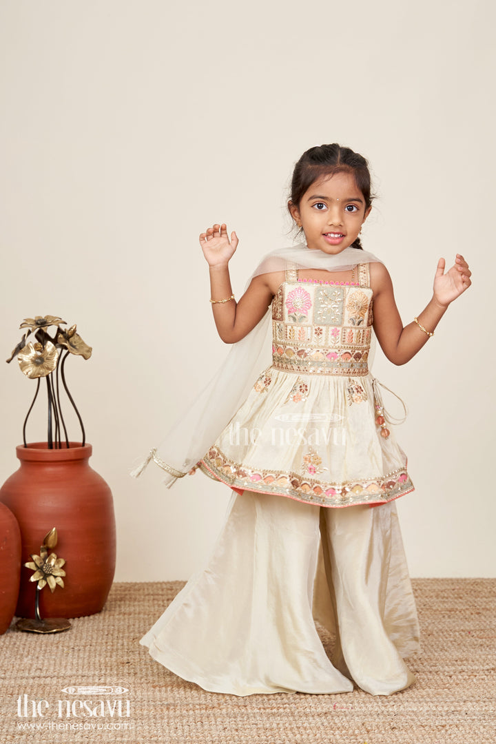 Baby girl plazo set for weddings and traditional occasions