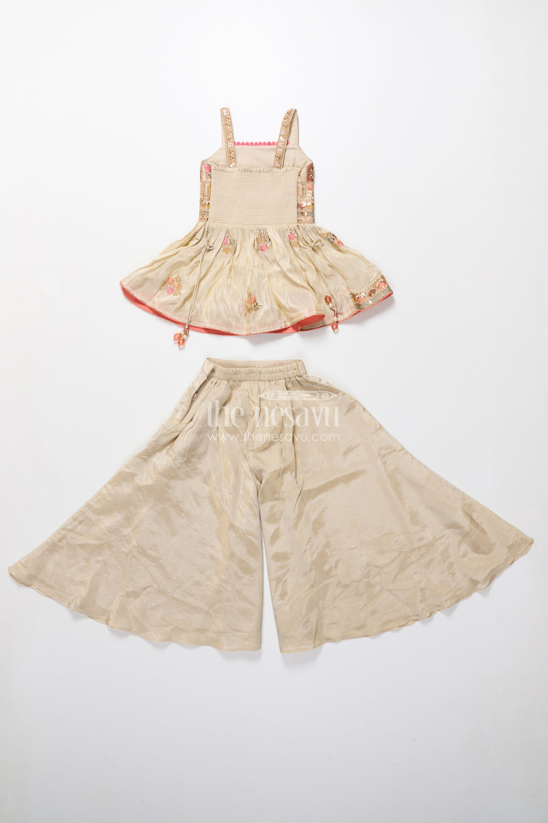 Baby girl plazo set for weddings and traditional occasions