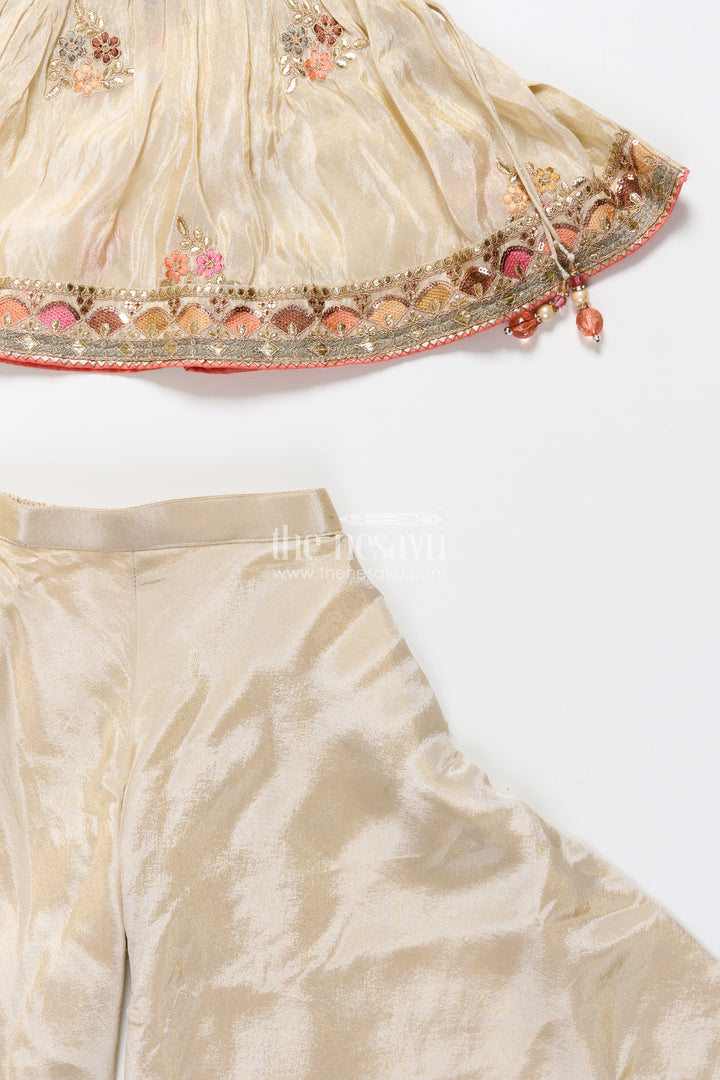 Baby girl plazo set for weddings and traditional occasions